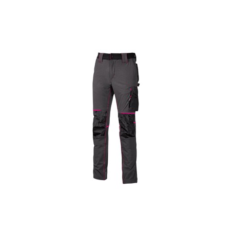 Pantaloni da donna Atom Lady - taglia XL - grigio/fucsia - U-power