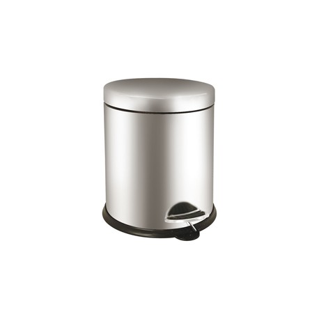 Pattumiera a pedale Bin Basic - 5 L - acciaio inox - Medial International