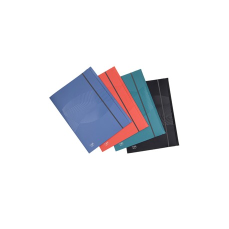 Cartella 3L Osmose Recyc - c/elastico - PP -  f.to utile 24 x 33 cm - colori assortiti - Favorit
