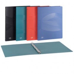 Raccoglitore Osmose Recyc - 22 x 30 cm - 4 anelli tondi 30 mm - PP - 5 colori assortiti - Favorit