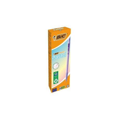 Portamine Matic Pastel - HB - 0,7 mm - fusto colori assortiti - Bic - conf. 12 pezzi