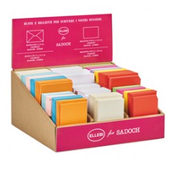 Espositore 750 biglietti + 750 buste - formato 4 e 9 - bianco/colori assortiti - Rex Sadoch