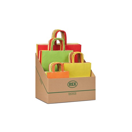 Shopper Allegra - formati assortiti - colori chiari - Rex Sadoch - expo 100 pezzi