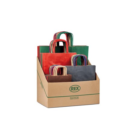 Shopper Allegra - formati assortiti - colori scuri - Rex Sadoch - expo 100 pezzi
