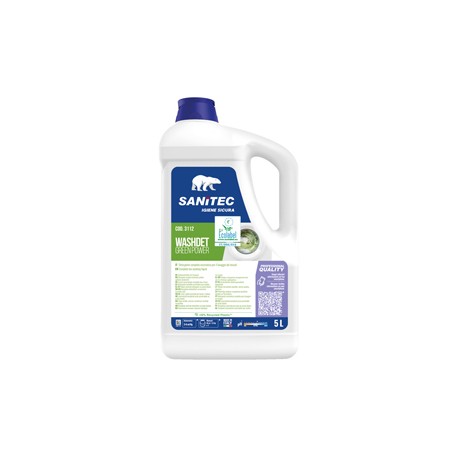 Detersivo liquido lavatrice Washdet Green Power - 5 L - Sanitec