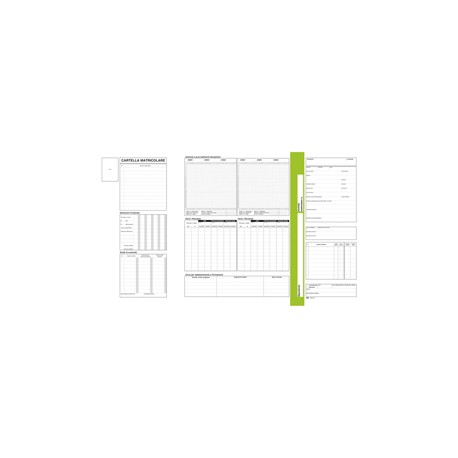 Cartellina matricolare - con vano portadocumenti - 32,5 x 25,5 cm - Data Ufficio