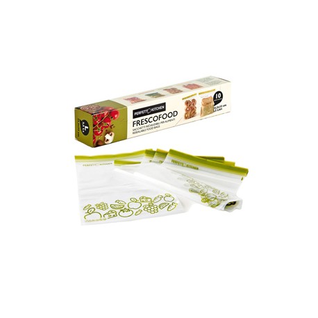 Buste per alimenti FrescoFood - large - 25,5 x 33 cm - PE - Perfetto - conf. 10 pezzi