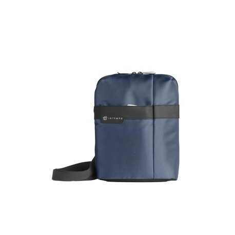 Tracolla City Bag Job - 21 x 28 x 6 cm - tessuto tecnico - blu - In Tempo