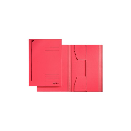 Cartellina 3 lembi - 430 gr - 24,3 x 34 cm - rosso - Leitz - conf. 25 pezzi