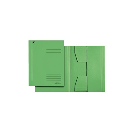 Cartellina 3 lembi - 430 gr - 24,3 x 34 cm - verde - Leitz