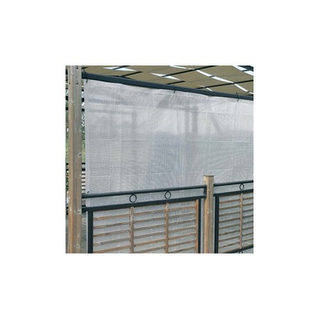 Telo occhiellato - per coperture - 2 x 3 m - PE/rafia - bianco - Verdemax