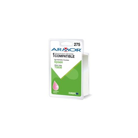 Armor - Cartuccia ink Compatibile  per Epson - Magenta chiaro - T080640 - 9,5 ml