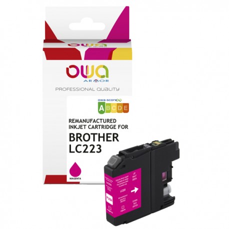 Armor - Cartuccia ink Compatibile  per Brother LC-223 - Magenta - K20619OW - 8 ml