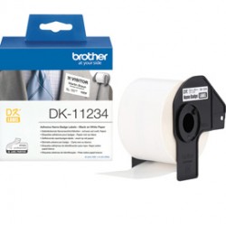 Brother - Rotolo 260 etichette/badge per tessuti - 86 x 60 mm - DK-11234