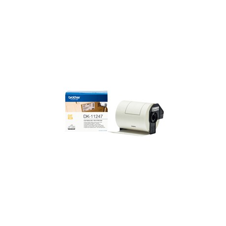 Brother - Rotolo 180 Etichette - carta adesiva - Nero/Bianco- 103,6 mm x 164,3 mm - DK-11247