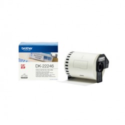 Brother - Nastro adesivo in Carta - Nero/Bianco - 103.6 mm-30.48 metri lunghezza - QL1100/1110N - DK22246