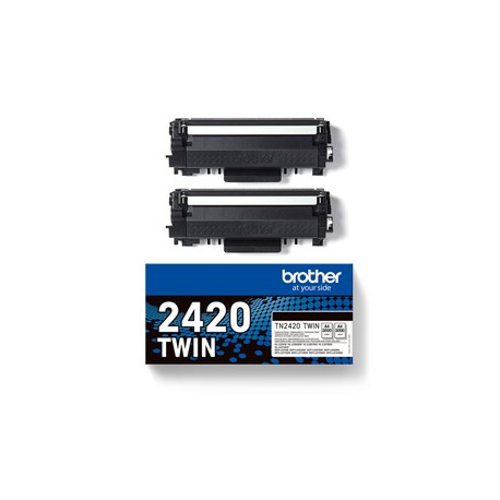 Brother - Bundle di 2 Toner - Nero - TN2420TWIN - 3.000 pag