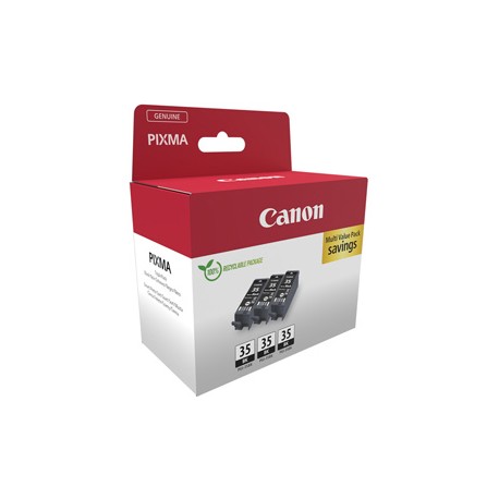 Canon - Confezione 3 Cartucce Ink PGI-35 - Nero - 2970B017