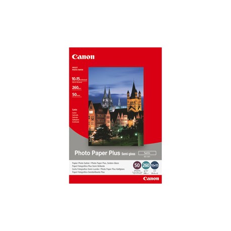 Canon - Carta fotografica semilucida SG-201 Plus - 4 x 6 " - 50 Fogli - 1686B015