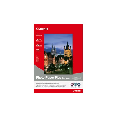 Canon - Carta fotografica Plus Semi-Gloss satinata SG-201 - A3+ - 20 Fg - 260gr - 1686B032