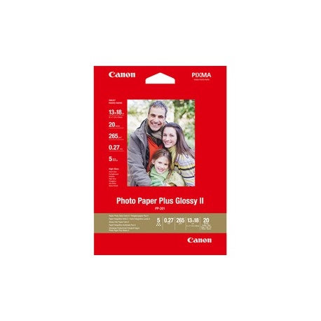 Canon - Carta fotografia lucida PP-201 II Plus - 5 x 7 " - 20 Fogli - 2311B018