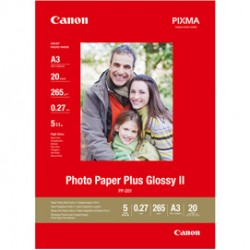 Canon - Carta fotografica Plus Glossy II PP-201 - A3 - 20 Fg - 265gr - 2311B020