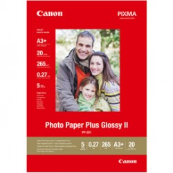 Canon - Carta fotografica Plus Glossy II PP-201 A3+ - 20 Fg - 265gr - 2311B021