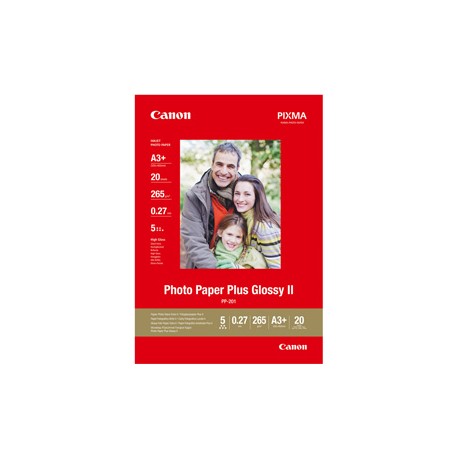 Canon - Carta fotografica Plus Glossy II PP-201 A3+ - 20 Fg - 265gr - 2311B021