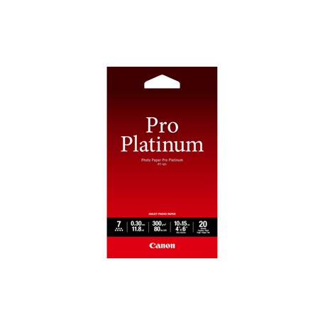 Canon - Carta fotografica PT-101 Pro Platinum - 4 x 6 " - 20 Fogli - 2768B013