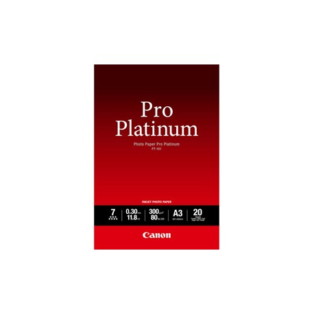 Canon - Carta fotografica Pro Platinum PT-101 - A3 - 20 Fogli - 2768B017