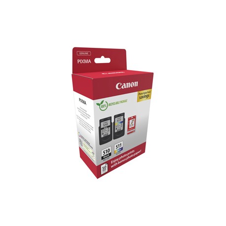 Canon - Cartuccia Ink PG-510/CL-511 - con Confezione Fogli - 2970B017