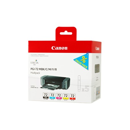 Canon - Cartucce ink - K OP/C/M/Y/R - 6402B009