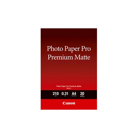 Canon - Carta fotografica Premium Matte PM-101 - A4 - 20 Fogli - 8657B005