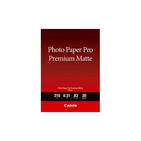 Canon - Carta fotografica Premium Matte PM-101 - A3 - 20 Fogli - 8657B006