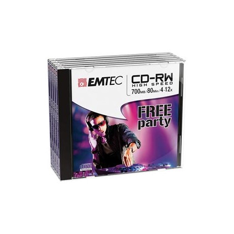 Emtec - CD-RW - ECOCRW80512JC - 80min/700mb