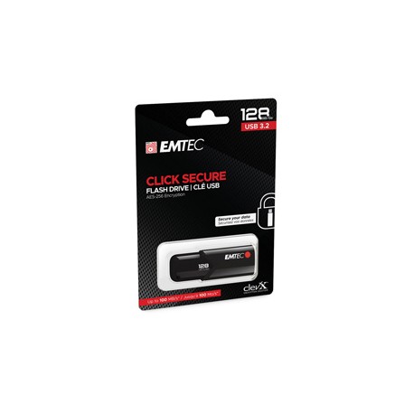 Emtec - Memoria USB B120 Click&Secure - ECMMD128GB123 - 128 GB