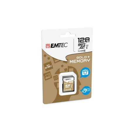 Emtec - SDXC Class 10 Gold + - ECMSD128GXC10GP - 128GB