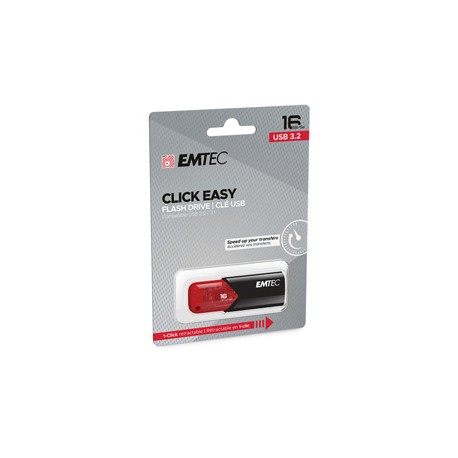 Emtec - Memoria USB B110 USB 3.2 Click&Easy - rosso - ECMMD16GB113 - 16 GB