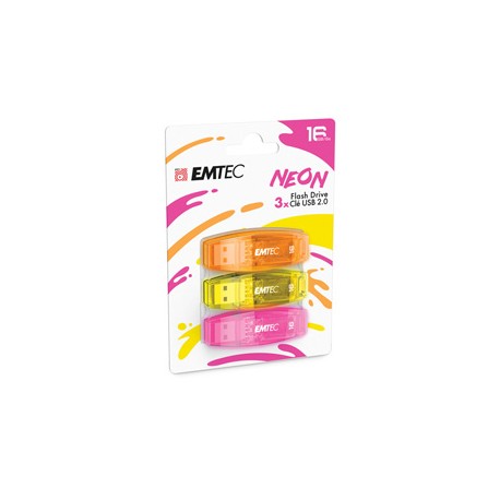 Emtec - Memoria Usb 2.0 C410 - 16GB - ECMMD16GC410P3NEO