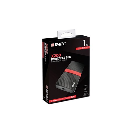 Emtec - Hard disk SSD esterno 3.1 - 1 TB - ECSSD1TX200