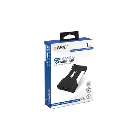 Emtec - SSD Portatile Gaming 3.2Gen2 X210 - 1TB - ECSSD1TX210G