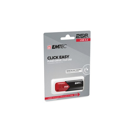 Emtec - Memoria USB B110 USB 3.2 Click&Easy - rosso - ECMMD256GB113 - 256 GB