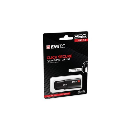 Emtec - Memoria USB B120 Click&Secure - ECMMD256GB123 - 256 GB