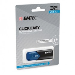 Emtec - Memoria USB B110 USB 3.2 ClickEasy - blu - ECMMD32GB113 - 32 GB