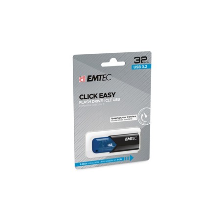 Emtec - Memoria USB B110 USB 3.2 Click&Easy - blu - ECMMD32GB113 - 32 GB