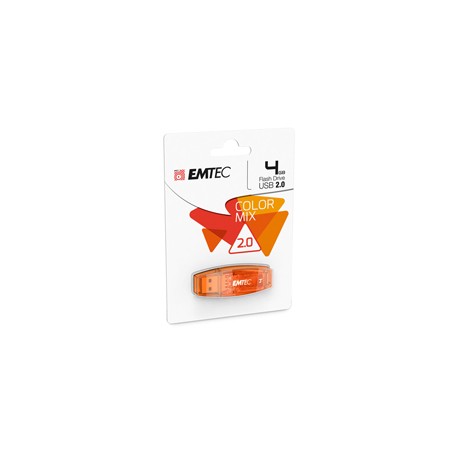 Emtec - Memoria Usb 2.0 - Arancione - ECMMD4GC410 - 4GB