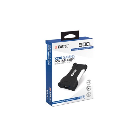 Emtec - SSD Portatile Gaming 3.2Gen2 X210 - 500GB - ECSSD500GX210G