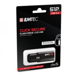 Emtec - Memoria USB B120 ClickSecure - ECMMD512GB123 - 512 GB