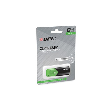 Emtec - Memoria USB B110 USB 3.2 Click&Easy - verde - ECMMD64GB113 - 64 GB