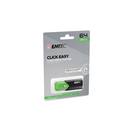 Emtec - Memoria USB B110 USB 3.2 ClickEasy - verde - ECMMD64GB113 - 64 GB